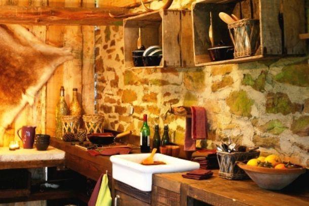 Cucina rustica: idea di progetto Cucina Rustica disegno
