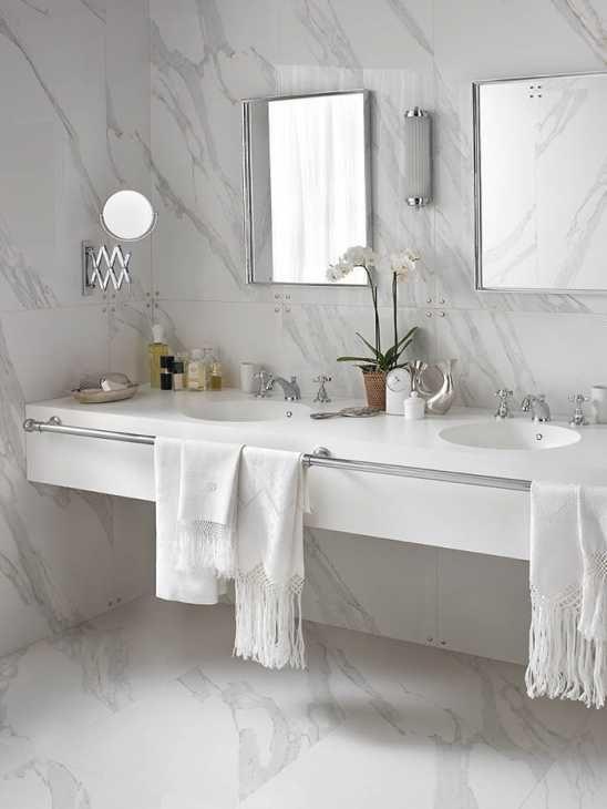 Arredo bagno in corian Arredo bagno moderno in marmo