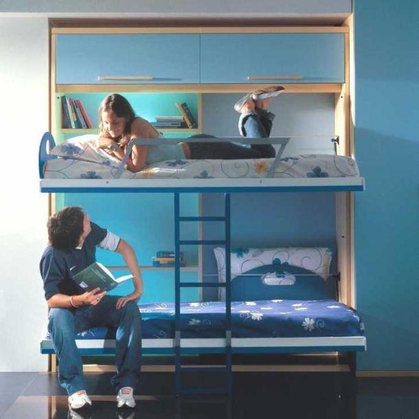 Letto a vagone Letti per bambini salvaspazio
