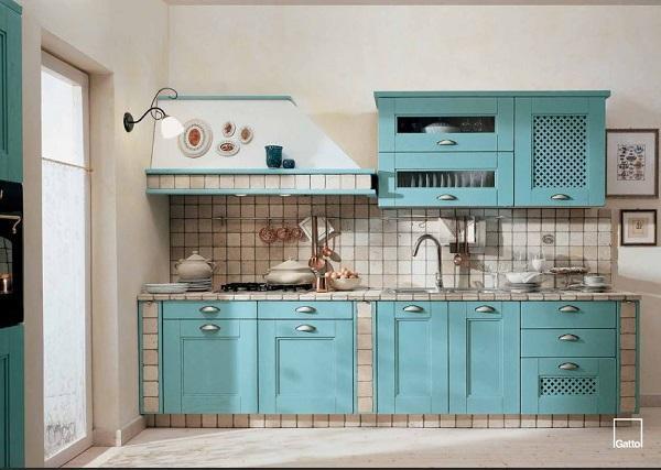 Cucine in muratura: Gatto, Emma azzurra