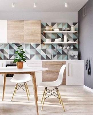 Parete cucina lavabile: colori pareti per la cucina. kitchen foto ... Pannello cucina fantasia