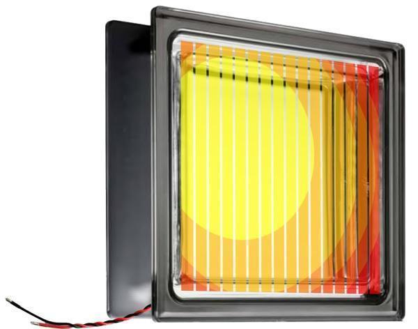 Mattoni fotovoltaici per facciate Mattoni in vetro