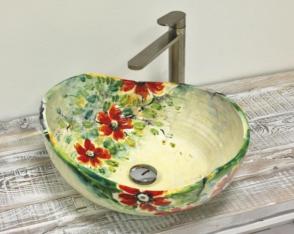 Lavabo da appoggio per il bagno