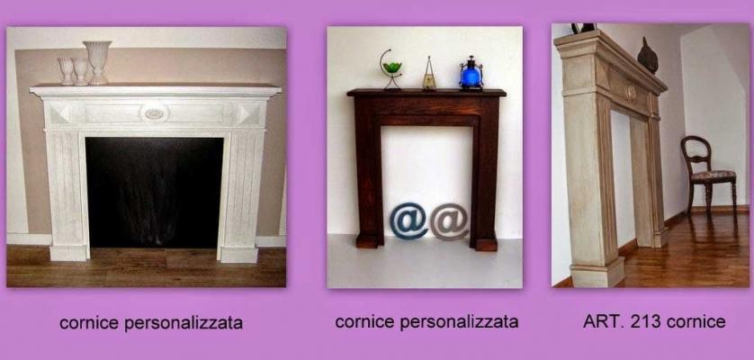 Finto camino Camino disegno Cornice