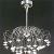 Lampadario metalspot in metallo cromato
