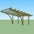 Carport in legno pino kit