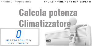 Calcolo potenza climatizzatore