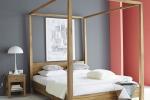 Camera da letto Maisons du Monde con letto a baldacchino