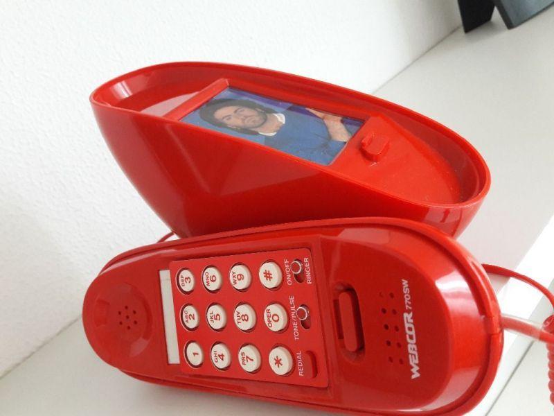 Raro Telefono Webcor Cuore Rosso - Anni '80 - Vintage 2