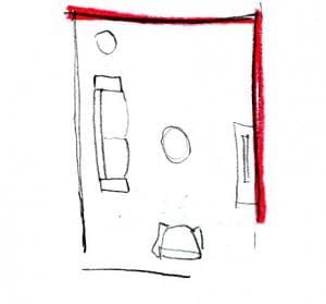 Arredare le pareti: disegno 2