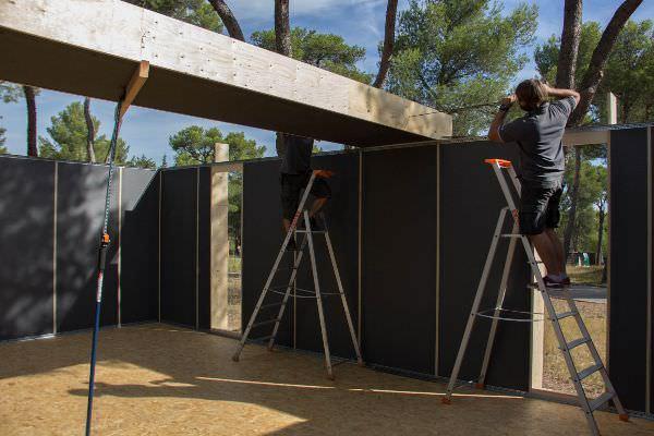Pop-up House: assemblaggio