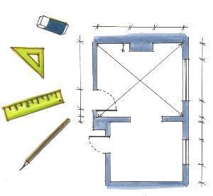 Rilievo E Disegno Di Una Stanza