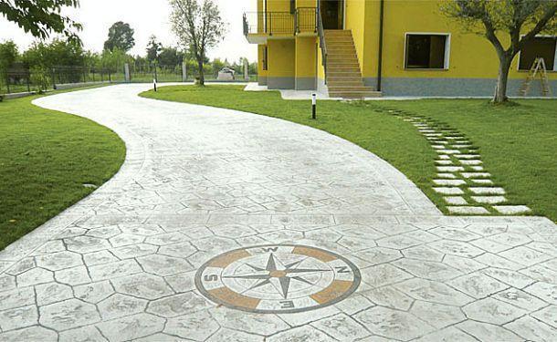 Pavimenti e rivestimenti stampati Pavimento in cemento stampato