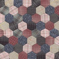 Copriletto patchwork fatto con il metodo inglese