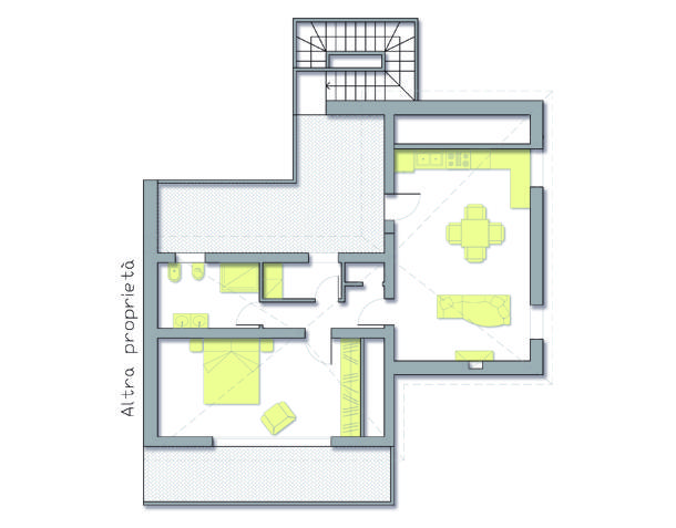 Progetto casa 40 mq nuova costruzione. casa la planimetria del piano ... Progetto casa 40 mq