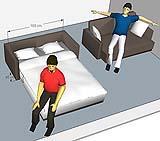 criteri e le regole per progettare gli spazi: un divano trasformabile