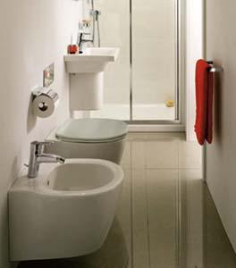 Bagno e spazi minimi Lavabo e lavatrice affiancati