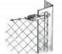 Disegno di recinzioni con paletti in angolare metallico