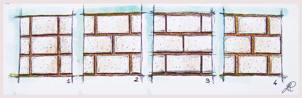 Disegno di alcune geometrie di posa
