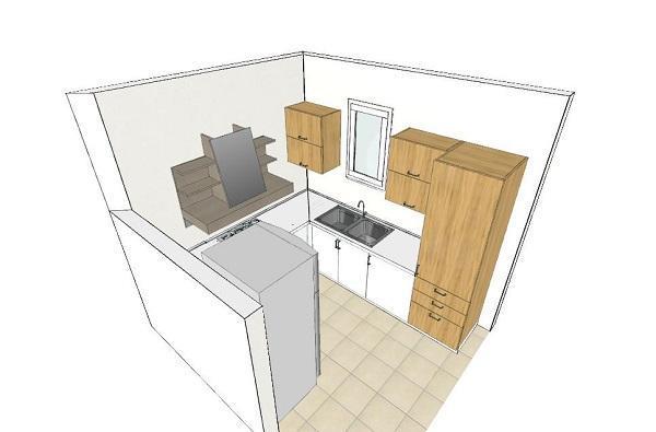 U-shaped kitchen: solution for small spaces