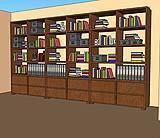 Libreria di grandi dimensioni che necessita di ancoraggi a parete