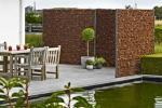 Idee per giardino, pannelli Zenturo per contenimento corteccia by Betafence