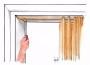Fissaggio binario porta a soffietto per piccoli spazi