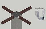 Pilastri multiuso: la struttura del basamento con travetti lamellari