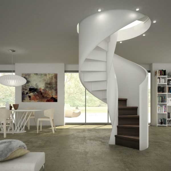 Scala a chiocciola: come illuminarla Come costruire una scala a chiocciola