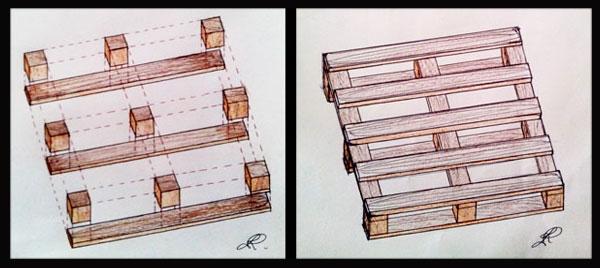 Pavimento con pallet per esterni Quanto costa un pallet di legno