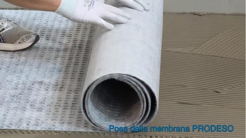 Membrana impermeabilizzante sotto pavimento di Progess Profiles