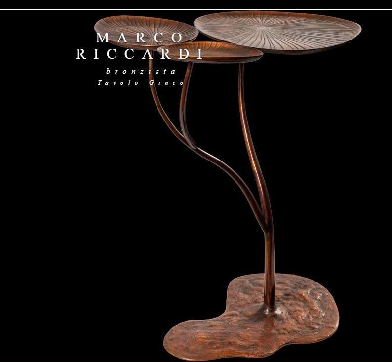 Tavolo in bronzo di Marco Riccardi