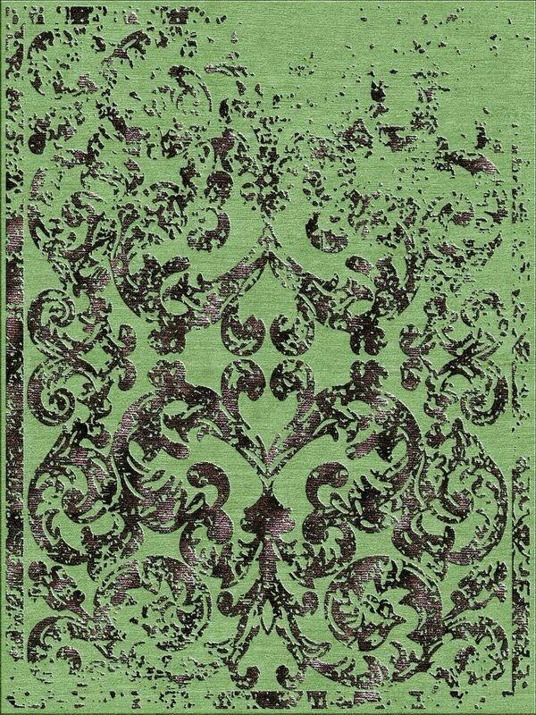 Tappeto verde Greenery, Pantone 2017 di Illulian