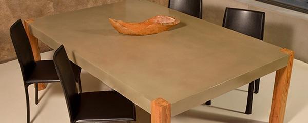 Tavolo in cemento della collezione Betrox di Edfan