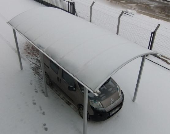 Pensilina per auto copertura neve