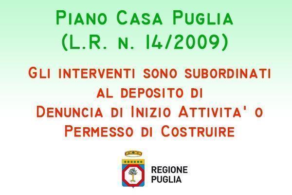 Bollettino ufficiale Regione Puglia: Titoli abilitativi Piano Casa