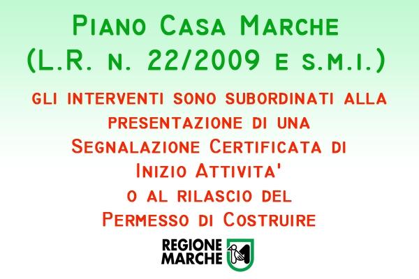 Piano Casa Regione Marche procedure