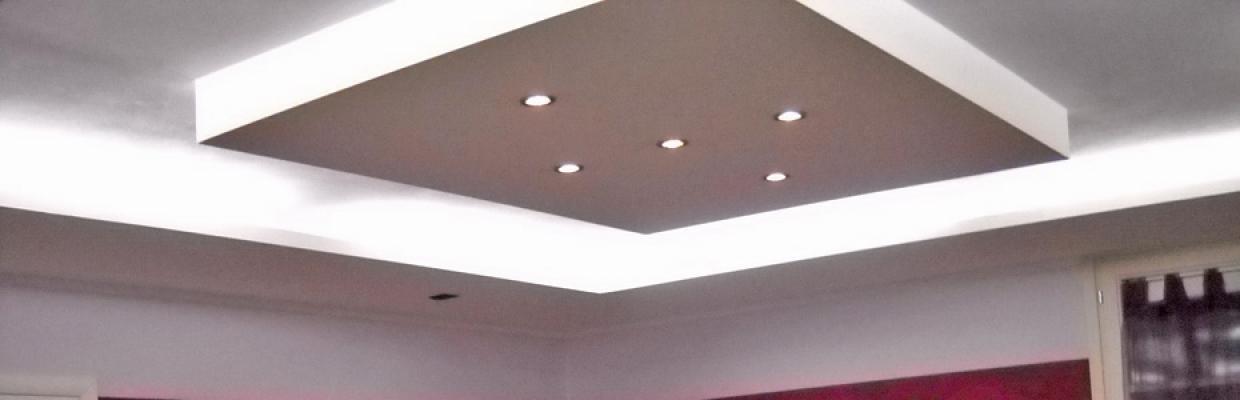 Salotto classico contemporaneo: progetto Luce diffusa cartongesso