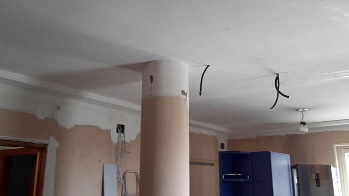 Impianti elettrici a sofffitto Impianto elettrico controsoffitto
