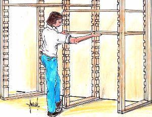 Scaffalatura in cantina fai da te Scaffalatura legno fai da te