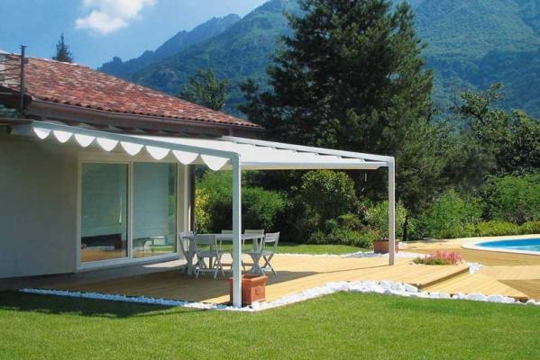 Strutture in alluminio e vetro Coperture per terrazzi in vetro