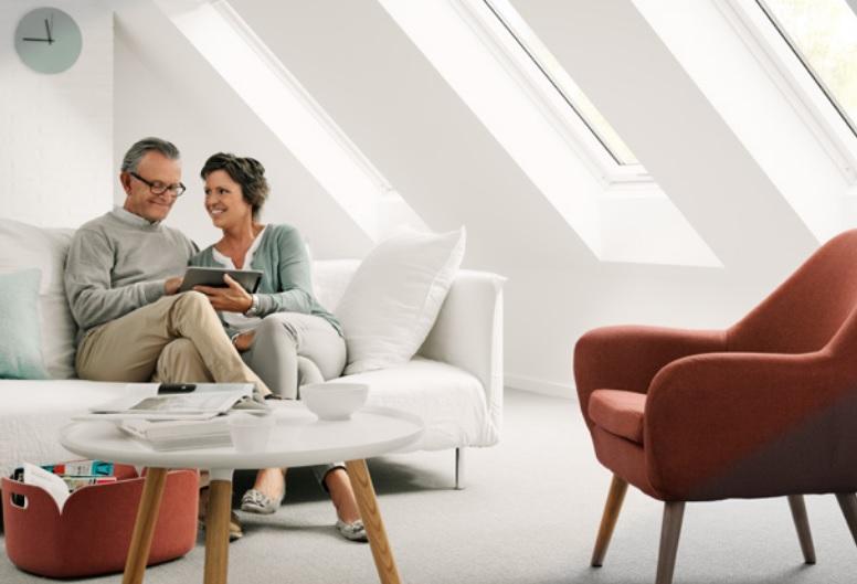 Habitable attic with Velux