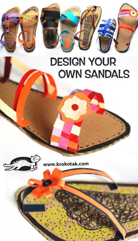 Sandali di cartone di krokotak.com