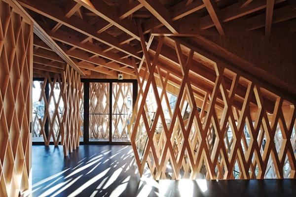 Kengo kuma architettura in bamboo