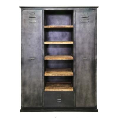 Cabinet vintage in metallo e legno di Casamata