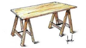 Come costruire un tavolo con i cavalletti in modalità fai da te