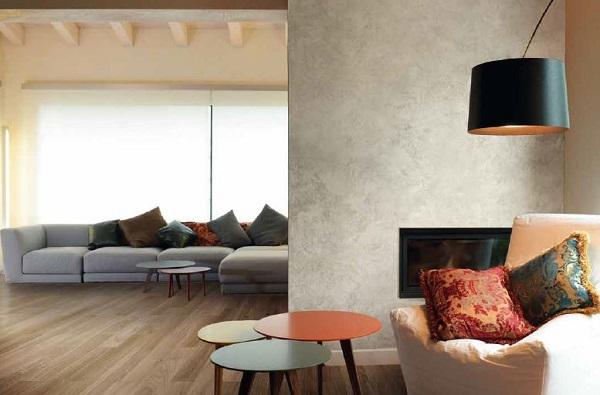 Pittura effetto metallizzato per interni Vernici decorative per interni