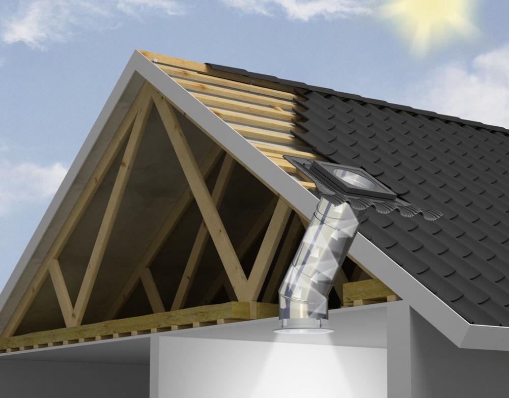 Solar tube sezione tetto Velux