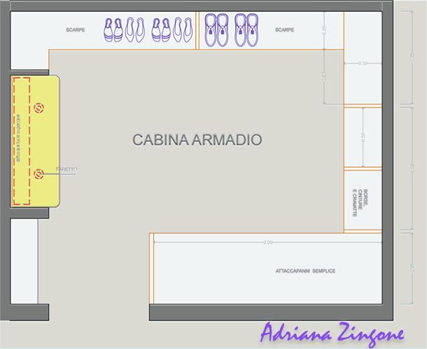 Cabina armadio in spazi minimi Cabina armadio triangolare