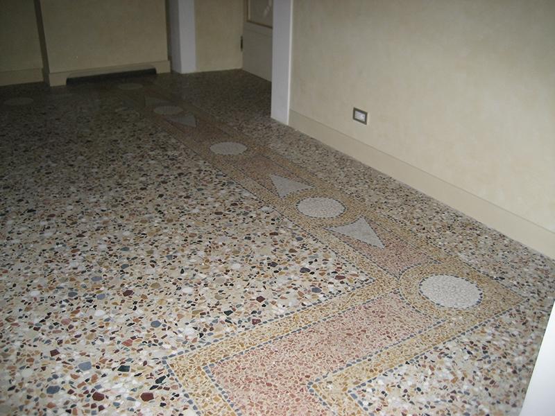 Pavimento alla veneziana tradizionale realizzato da Asin Erminio.